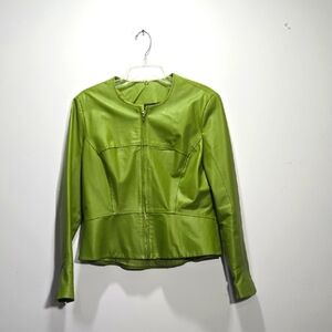 Shape FX Green Leather Jacket 14
